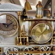 Industrial Steampunk Locomotive Table Clock