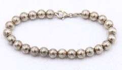 Italian vintage 925 sterling silver ball bracelet
