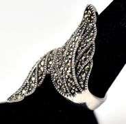 Marcasite Gemstone Ring in Sterling Silver
