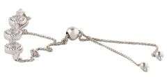 0.50ctw Diamond Alternating Circle and Marquise Shaped Bolo Bracelet in 14K