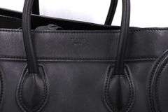 Celine Black Leather Phantom Purse
