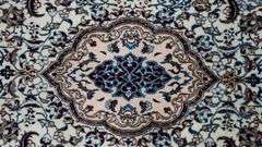 Handmade w/Silk Persian Nain 3.9x6.4