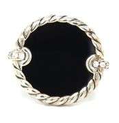 David Yurman Elements black onyx and diamond ring