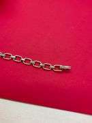CERTIFIED BRAND NEW 14K GOLD AND DIAMOND SLIDING CLOVER BRACELET