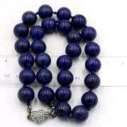 Lapis strand beads necklace