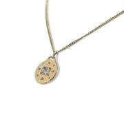 GIA Certified 14k (585) Yellow Gold Natural Diamond Necklace