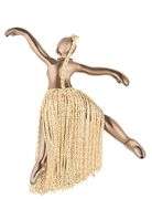 Daniela Coaro Dancing Ballerina Pendant Necklace in 14K
