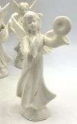 Vintage Karl Heinz Klette 8 porcelain Angel musicians crown over D christmas holidy