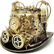 Time Travelers Metallic Top Hat with LED Goggles