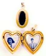 4 Vintage Gold Filled Pendants/Necklaces