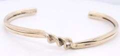 Vintage 925 Sterling Silver Twisted Bangle Bracelet