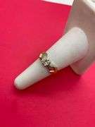 CERTIFIED PLATINUM AND 18K GOLD DIAMOND ENGAGEMENT RING