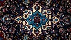 Handmade Persian Kashan 8.2x11.9