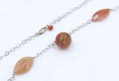 Group lot of 2 vintage 925 sterling silver necklaces