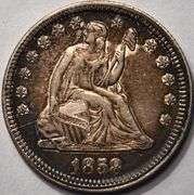 1858 Seated Liberty Quarter