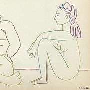 La Comedie Humaine 27.1.54-I by Picasso (1881-1973)