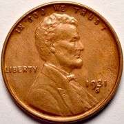 1931-S Key Date Wheat Cent, Circulated