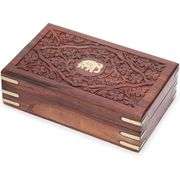 Handcrafted Sheesham Wood Keepsake Storage Box