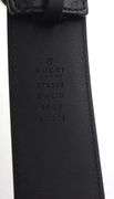 Gucci Guccissima leather silver Interlocking G Buckle belt