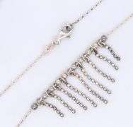 Vintage 925 sterling silver charm dangle necklace