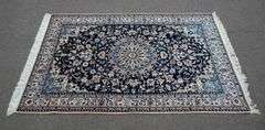 Handmade w/Silk Persian Nain 3.11x6.5