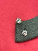 14K WHITE GOLD DIAMOND STUDS