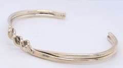 Vintage 925 Sterling Silver Twisted Bangle Bracelet