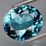 Vibrant London blue 3.67ct eye clean Brazilian Topaz!