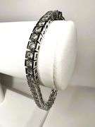 14 Kt White Gold Plated 14.5 Ctw Lab Simulated Diamond Tennis Bracelet