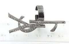 Yves Saint Laurent Deconstructed monogram ring set