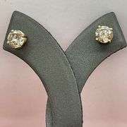 CERTIFIED 14K GOLD DIAMOND STUDS