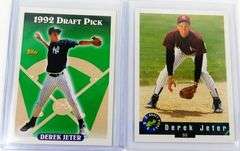 2 Derek Jeter 1992 Draft Pick Baseball Cards