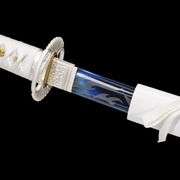Hand-Forged Japanese Blue Flame Katana Sword