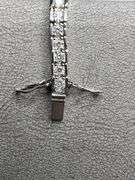 14 Kt White Gold Plated 14.5 Ctw Lab Simulated Diamond Tennis Bracelet