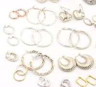 Group lot of Vintage 925 sterling silver earrings