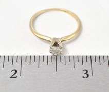 Becoming 14K Yellow Gold Diamond Heart Ring