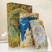 Set of 3 Vintage Book Hidden Boxes Storage