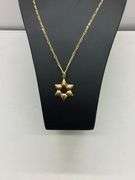 14K YELLOW GOLD CHAIN AND PENDANT