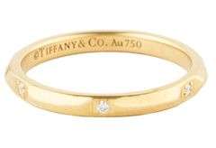 Tiffany & Co. 0.05ctw Diamond True Band Ring in 18K