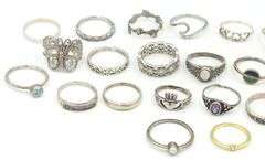 Group lot of Vintage 925 sterling silver rings