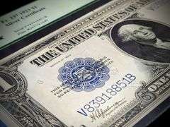 1923 Blue Seal $1 Silver Certificate 65 GEM