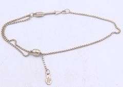 Group lot of 2 vintage 925 sterling silver bracelets