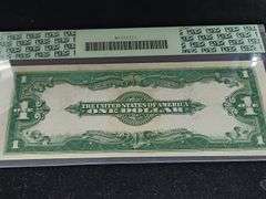1923 Blue Seal $1 Silver Certificate 65 GEM