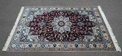 Handmade w/Silk Persian Nain 4.3x6.9