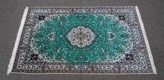 Handmade w/Silk Persian Nain 3.10x6.4