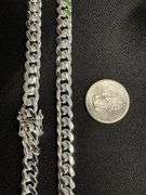 Sterling Silver Solid Miami Cuban Link Chain 9.2mm 925 Italy Box Lock Necklace 24"