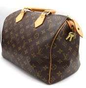 Louis Vuitton Speedy 30 Monogram Handbag W/Key