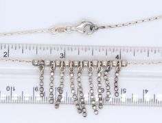 Vintage 925 sterling silver charm dangle necklace