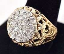Glorious 14K Yellow Gold Diamond Ring