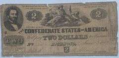 $2 CSA June 2 1862 Series Note